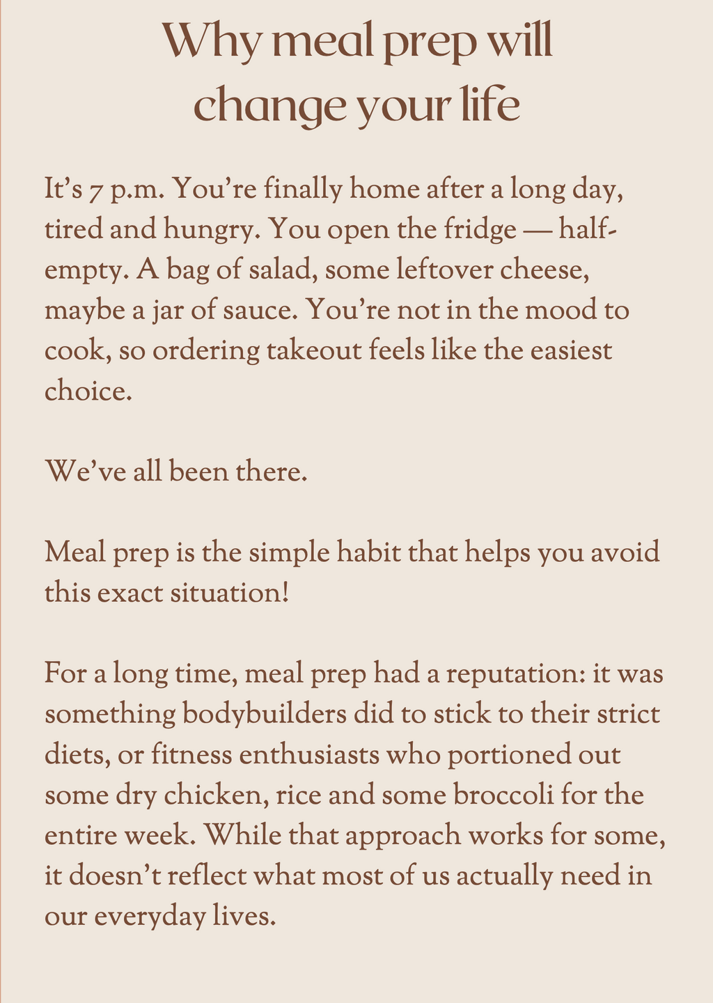 Meal Prep Made Simple eBook